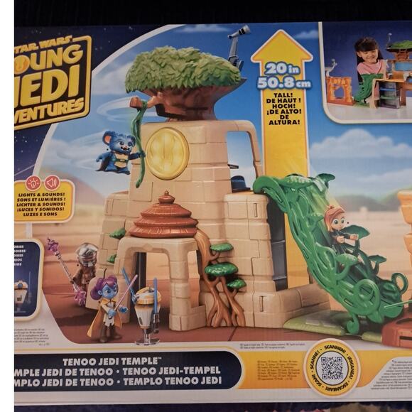 Star Wars Young Jedi Adventures Jedi Temple Toy with Action Figures - Picture 4 of 9